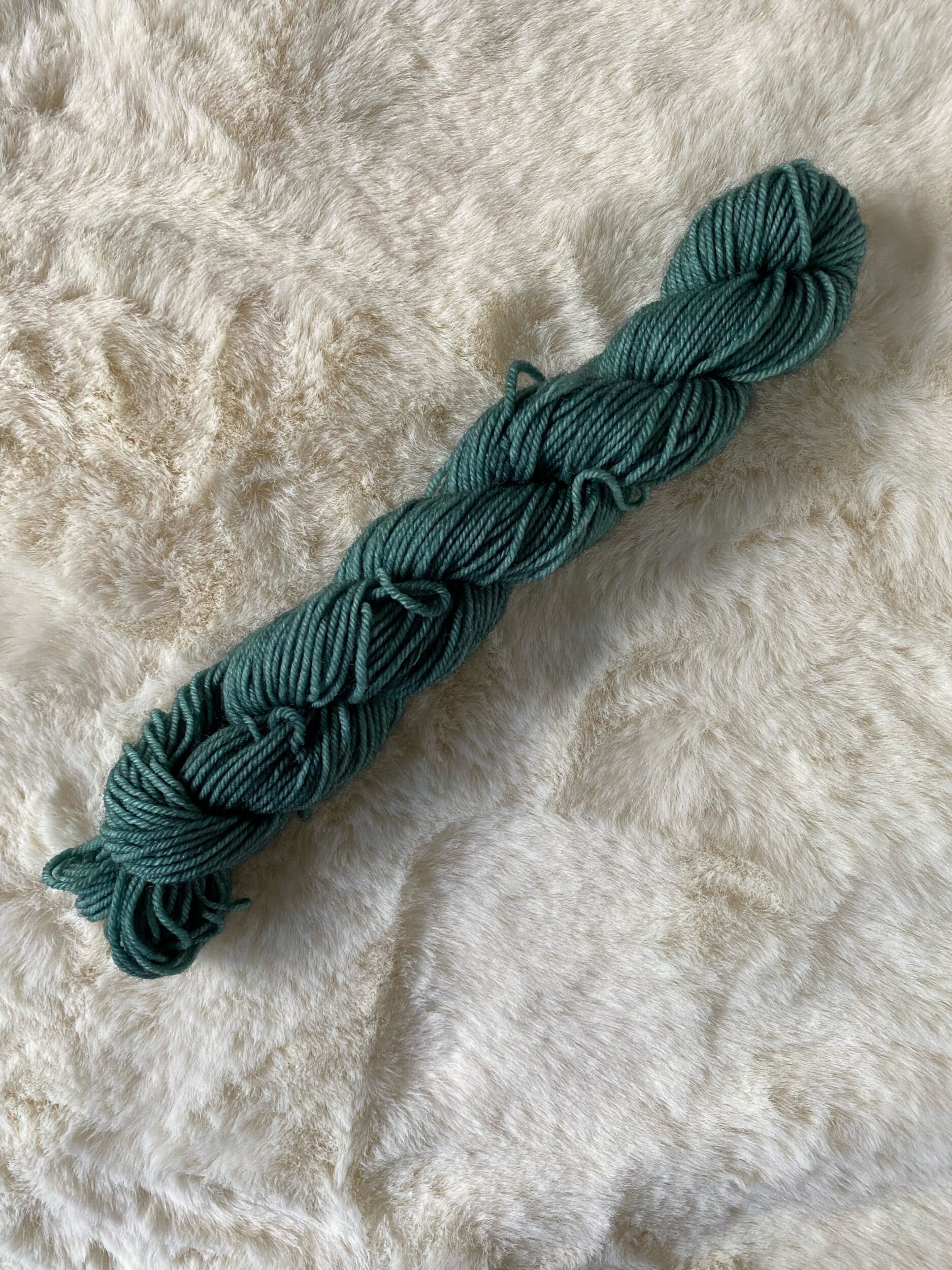 Baby Blue Eucalyptus Hand Dyed Yarn Queenie Crochet